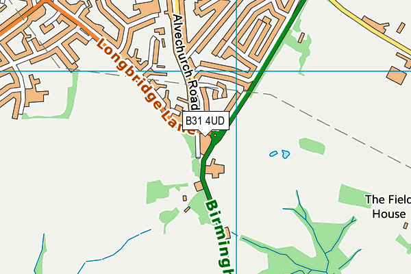 B31 4UD map - OS VectorMap District (Ordnance Survey)