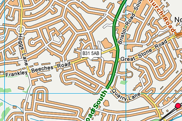 B31 5AB map - OS VectorMap District (Ordnance Survey)