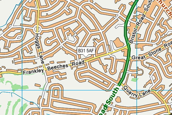 B31 5AF map - OS VectorMap District (Ordnance Survey)