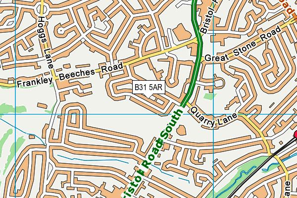 B31 5AR map - OS VectorMap District (Ordnance Survey)