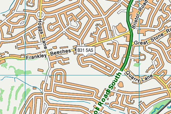 B31 5AS map - OS VectorMap District (Ordnance Survey)