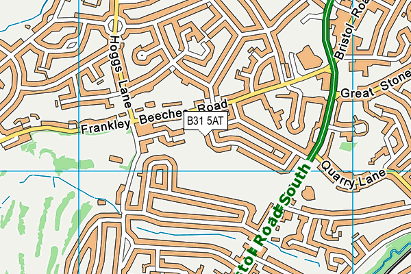 B31 5AT map - OS VectorMap District (Ordnance Survey)