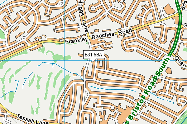 B31 5BA map - OS VectorMap District (Ordnance Survey)