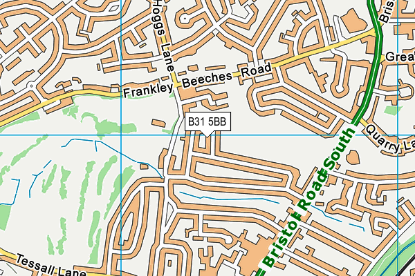 B31 5BB map - OS VectorMap District (Ordnance Survey)