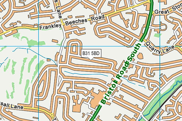 B31 5BD map - OS VectorMap District (Ordnance Survey)