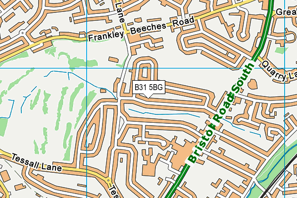 B31 5BG map - OS VectorMap District (Ordnance Survey)