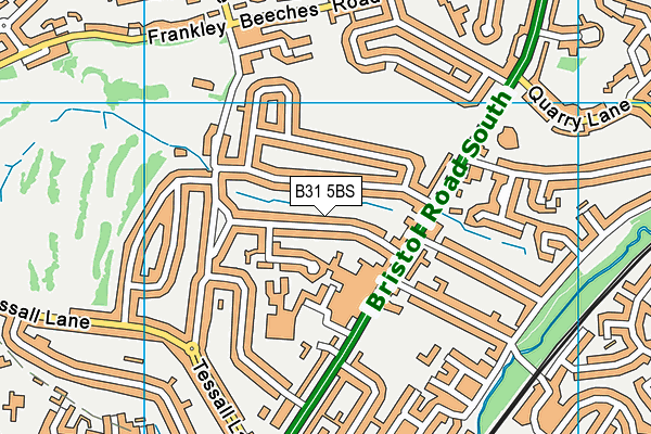 B31 5BS map - OS VectorMap District (Ordnance Survey)