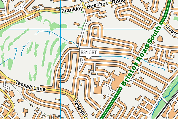B31 5BT map - OS VectorMap District (Ordnance Survey)