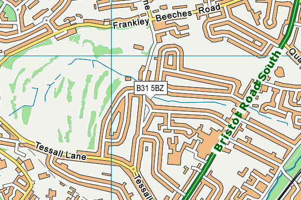 B31 5BZ map - OS VectorMap District (Ordnance Survey)