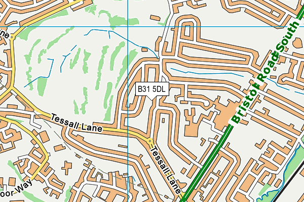 B31 5DL map - OS VectorMap District (Ordnance Survey)