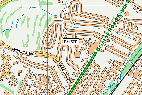 B31 5DR map - OS VectorMap District (Ordnance Survey)