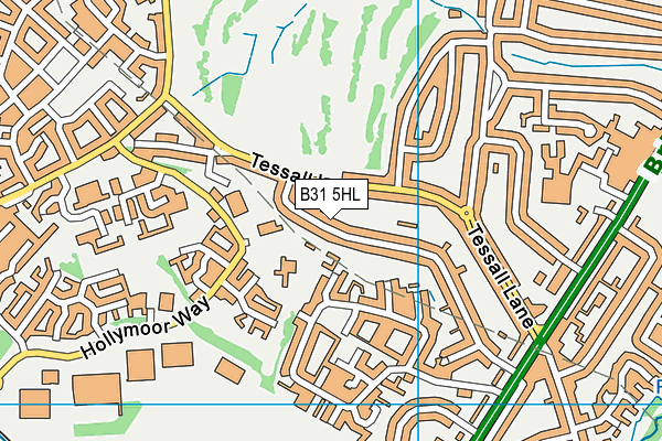 B31 5HL map - OS VectorMap District (Ordnance Survey)