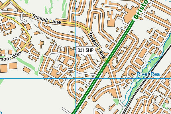 B31 5HP map - OS VectorMap District (Ordnance Survey)