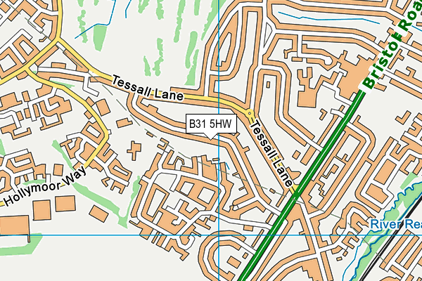 B31 5HW map - OS VectorMap District (Ordnance Survey)