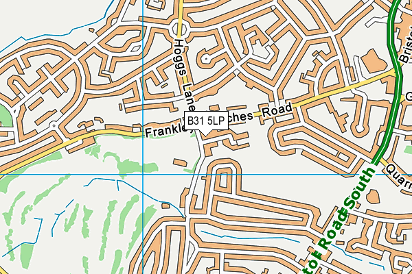 B31 5LP map - OS VectorMap District (Ordnance Survey)