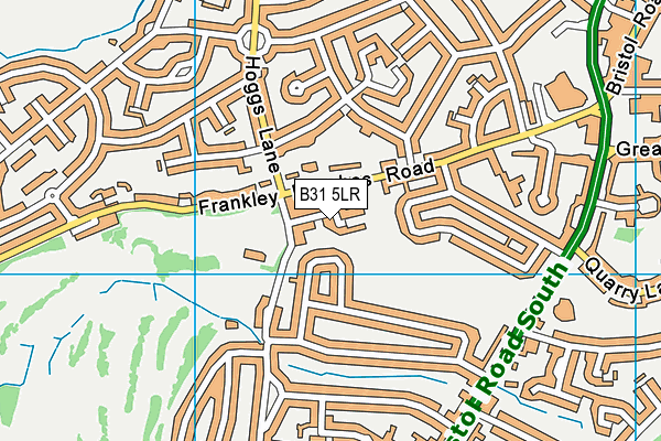 B31 5LR map - OS VectorMap District (Ordnance Survey)