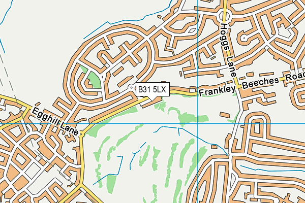 B31 5LX map - OS VectorMap District (Ordnance Survey)