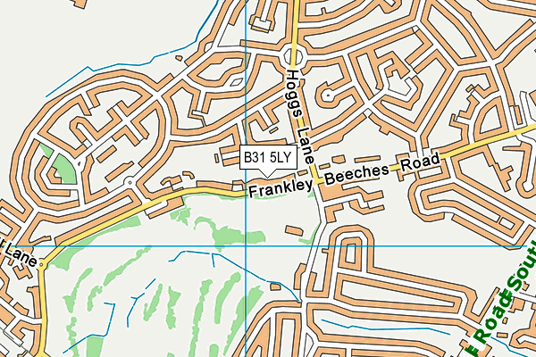 B31 5LY map - OS VectorMap District (Ordnance Survey)