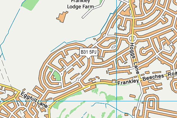 B31 5PJ map - OS VectorMap District (Ordnance Survey)