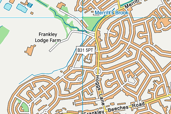 B31 5PT map - OS VectorMap District (Ordnance Survey)