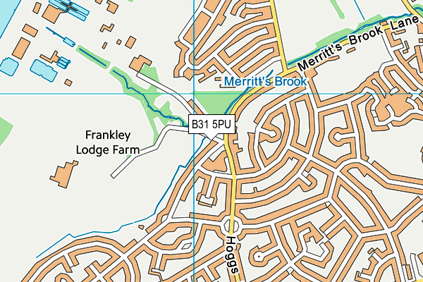 B31 5PU map - OS VectorMap District (Ordnance Survey)