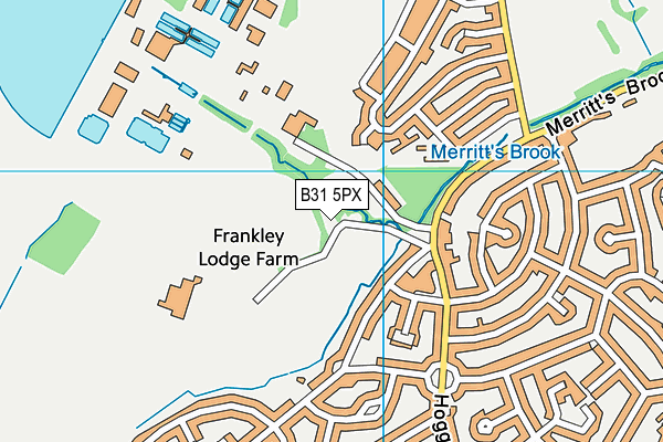 B31 5PX map - OS VectorMap District (Ordnance Survey)