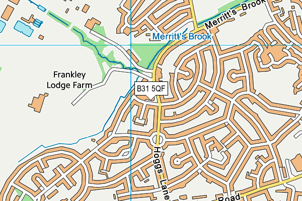 B31 5QF map - OS VectorMap District (Ordnance Survey)