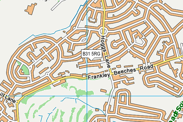 B31 5RG map - OS VectorMap District (Ordnance Survey)