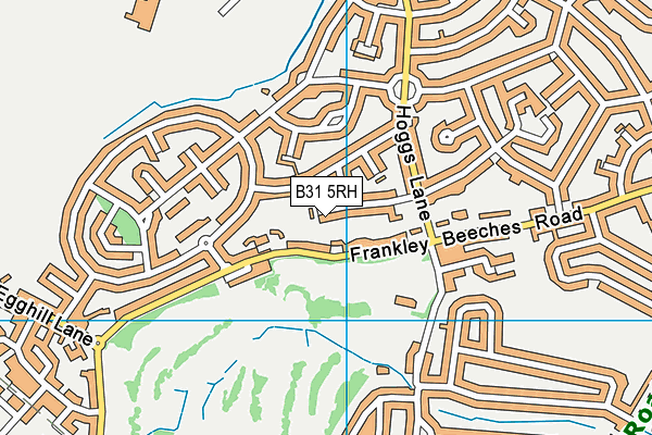 B31 5RH map - OS VectorMap District (Ordnance Survey)
