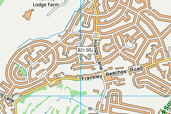 B31 5RJ map - OS VectorMap District (Ordnance Survey)