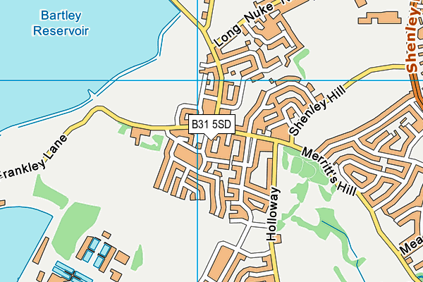 B31 5SD map - OS VectorMap District (Ordnance Survey)
