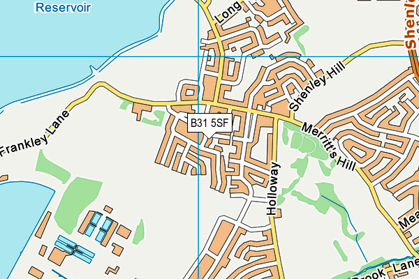 B31 5SF map - OS VectorMap District (Ordnance Survey)