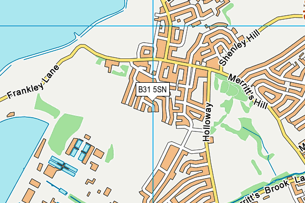 B31 5SN map - OS VectorMap District (Ordnance Survey)