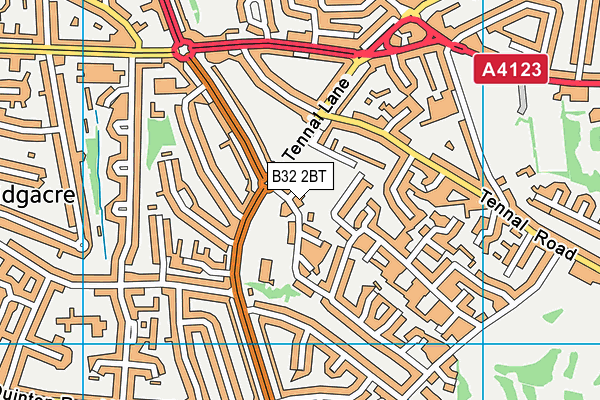 B32 2BT map - OS VectorMap District (Ordnance Survey)