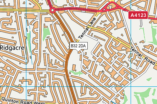 B32 2DA map - OS VectorMap District (Ordnance Survey)