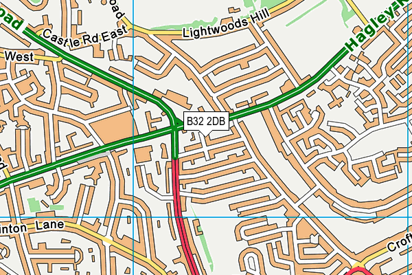 B32 2DB map - OS VectorMap District (Ordnance Survey)