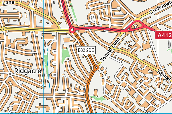 B32 2DE map - OS VectorMap District (Ordnance Survey)