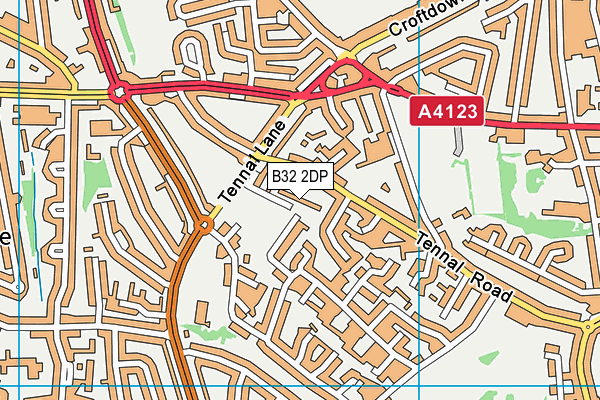 B32 2DP map - OS VectorMap District (Ordnance Survey)