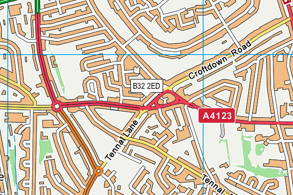 B32 2ED map - OS VectorMap District (Ordnance Survey)