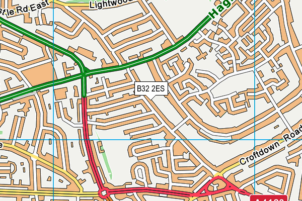 B32 2ES map - OS VectorMap District (Ordnance Survey)