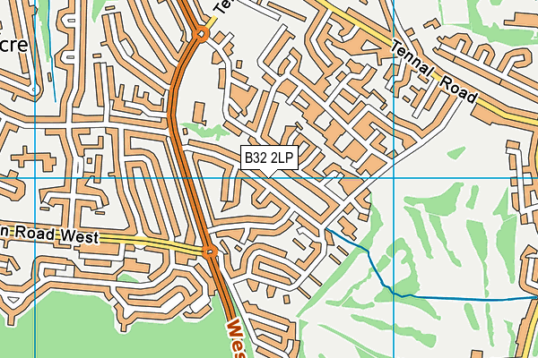 B32 2LP map - OS VectorMap District (Ordnance Survey)