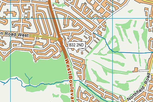 B32 2ND map - OS VectorMap District (Ordnance Survey)