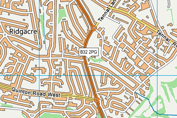 B32 2PG map - OS VectorMap District (Ordnance Survey)