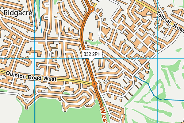 B32 2PH map - OS VectorMap District (Ordnance Survey)