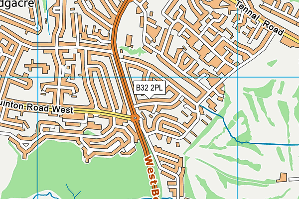 B32 2PL map - OS VectorMap District (Ordnance Survey)