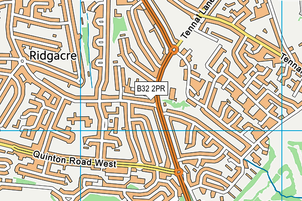 B32 2PR map - OS VectorMap District (Ordnance Survey)