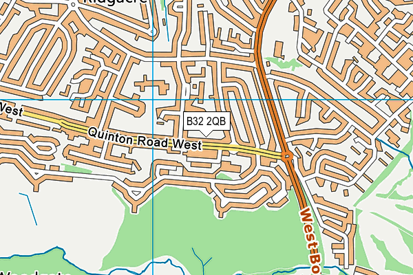 B32 2QB map - OS VectorMap District (Ordnance Survey)