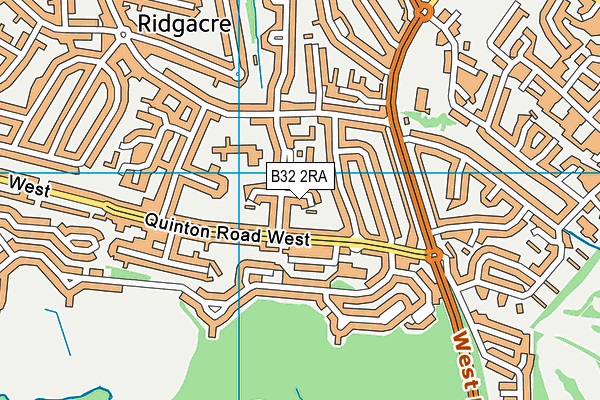 B32 2RA map - OS VectorMap District (Ordnance Survey)