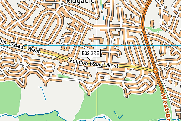 B32 2RE map - OS VectorMap District (Ordnance Survey)