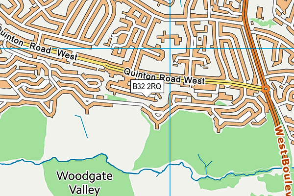 B32 2RQ map - OS VectorMap District (Ordnance Survey)